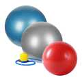 Multicolour Anti- Burst Gym Balls 75 cm Exercise Ball Gym Ball with Hand Pump. 