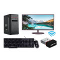 Computer Set with Core 2 Duo 3.0, 4GB DDR3 RAM, 256GB SSD, and 20-inch Monitor. 