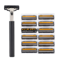 Difutagui New style 12-head Men Razor Double Stainless Steel Blades Shaving Fifty percent discount Razor Can Be Replaced By A Combination Of Heads Also For Women. 