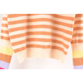 Ladies Striped Casual Sweater Tops L. 