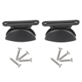RV Anti-Collision Door Fixing Buckle Replacement Spare Parts Hatch Stopper, Half Round Accessory,for Camping Caravan, Trailer, Cabin. 