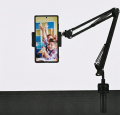 Adjustable Cantilever Tablet & Mobile Stand with 360° Rotation | Universal Desk Clamp Holder for Phone, iPad & Tablet. 