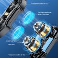HOT New Dual Fan 600mah Rechargeable Mobile Phone Radiator Large Air Volume Back Clamped Mobile Phone Cooling Fan for IPhone Samsung. 