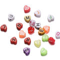 100Pcs Mixed Letter Acrylic Beads Flat Round Alphabet Charms Beads For Bracelet Necklace Jewelry Making. 