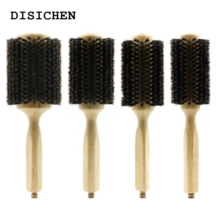 DISICHEN%20Affordable%206%20Sizes%20Wood%20Handle%20Boar%20Bristles%20Round%20Brush%20Removable%20Tail%20Professional%20Barber%20Salon%20Hairdressing%20Hair%20Brush%20Hair%20Round%20Comb%20-%20Image%202