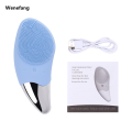 Wenefang Electric Facial Cleansing Brush Silicone Sonic Face Cleaner Deep Pore Cleaning Skin Import Massager Face Cleansing Brush Device. 