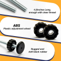 4 PCS Baby Gate Replacement Parts Threaded Spindle Rod for Pet & Dog Extra Long Baby Tension Gate Extender Pet Gate Accessories Black. 