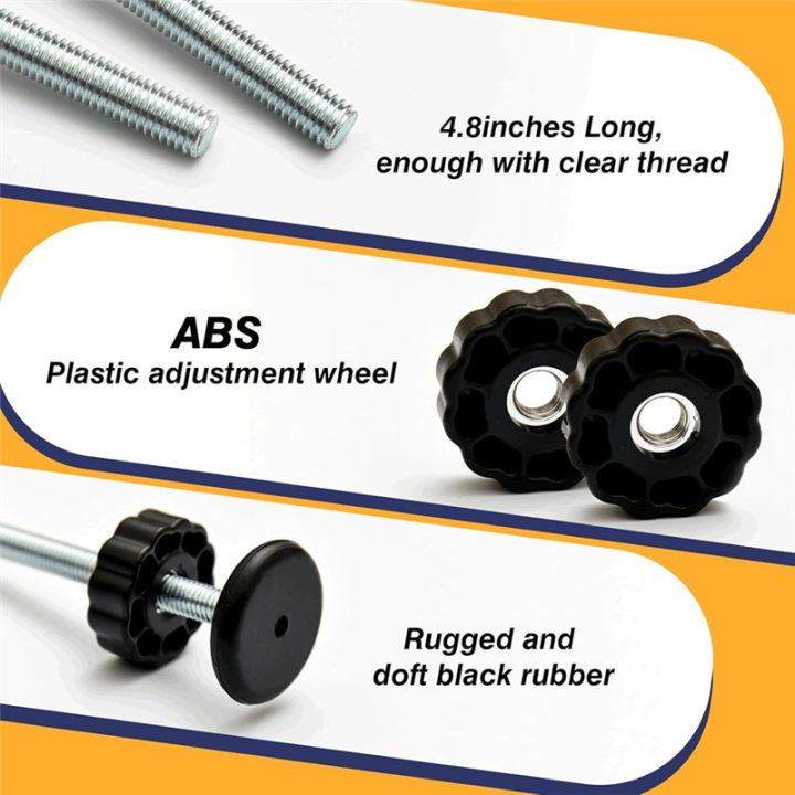 4%20PCS%20Baby%20Gate%20Replacement%20Parts%20Threaded%20Spindle%20Rod%20for%20Pet%20&%20Dog%20Extra%20Long%20Baby%20Tension%20Gate%20Extender%20Pet%20Gate%20Accessories%20Black%20-%20Image%204
