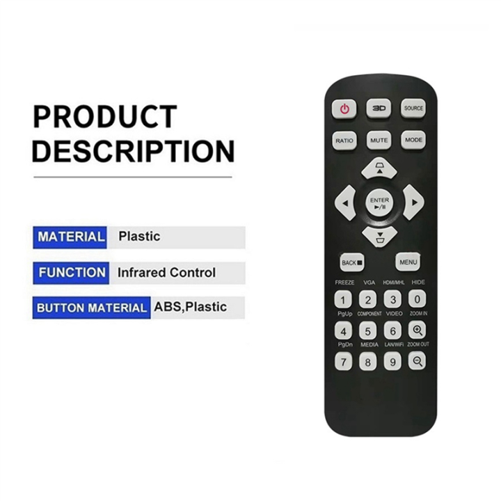 NXFDSIOZ%202X%20New%20T-2501%20for%20Projectors%203D%20Remote%20Control%20X1123H%20X118%20X118AH%20X118H%20X1223H%20X128H%20X1323WH%20X138WH%20X168H%20-%20Image%205