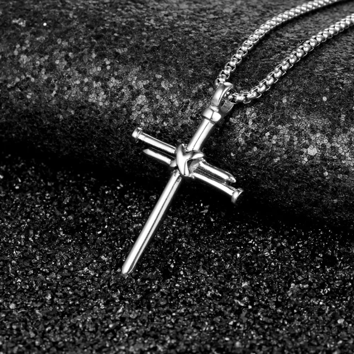 ANX%20Matte%20Black%20Cross%20Stainless%20Men's%20Pendant%20/%20Designs%20Available/Metal%20Locket%20-%20Image%204