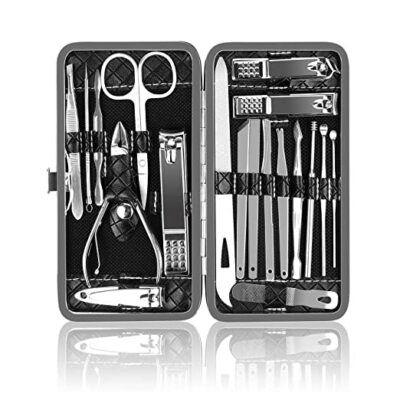 19Pcs/Set%20Manicure%20Set%20Nails%20Tool%20Kit%20Accessories%20For%20Nails%20Pedicure%20Kit%20Manicure%20Set%20With%20Luxurious%20Travel%20Case%20-%20Image%202
