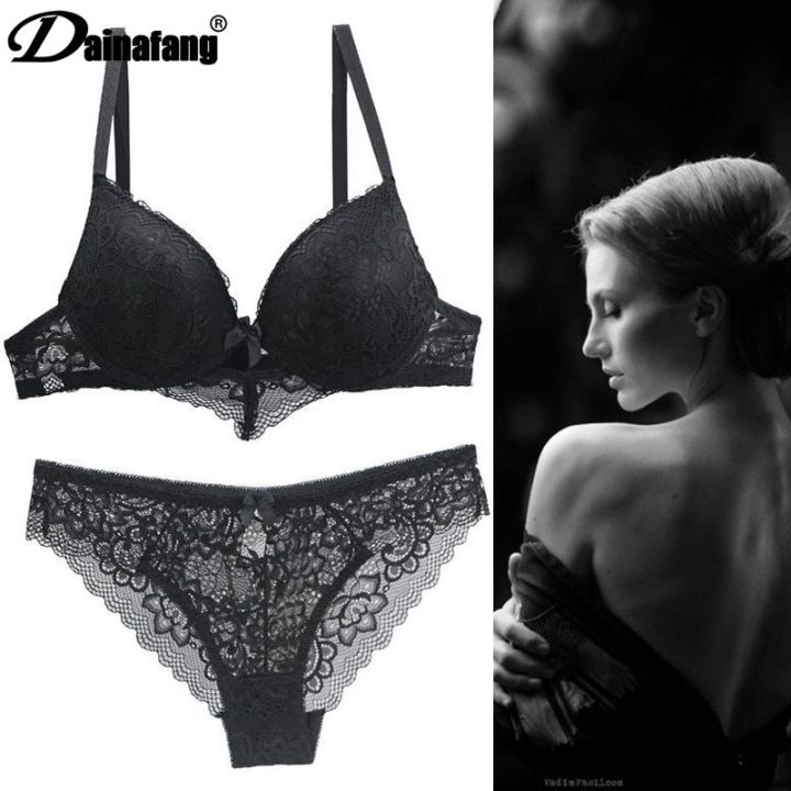 2022%20New%20Lace%20Drill%20Bras%20Set%20Women%20Plus%20Size%20Push%20Up%20Underwear%2034/75%2036/80%2038/85%2040/90%2042/95%20ABCD%20Cup%20For%20Female%20Lingerie%20-%20Image%204