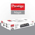Prestige Magic 4 Burner Gas Stove- GTMC 04 L, Black Colour, Glass, Manual. 