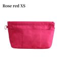 1Pcs New Storage Bags Insert Cosmetic Bag Portable with Zipped Top Linner Bag Felt Multi-Pocket Handbag Organizer Women. 
