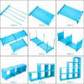 9 Cubes Bookshelf, 4 Tier Shelf Adjustable Diy Bookcases For Kid, Book Shelf Organizing Storage Shelving Cabinet For Bedroom Living Room Office. 