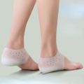 Invisible Height Increase Socks Women Men Heel Pads Silicone Gel Lift Insoles Dress In Socks Cracked Foot Skin Care Tool. 