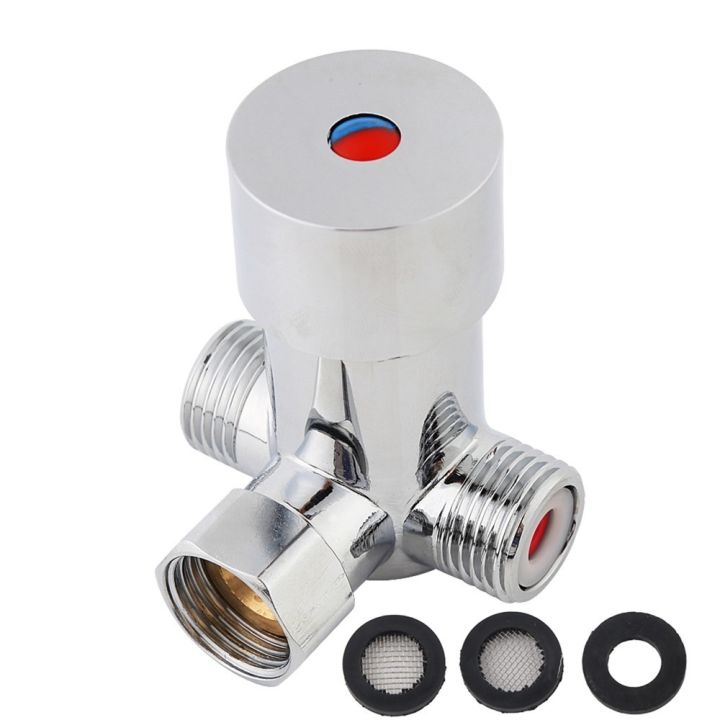 Control Valve G1/2 Water Mixing Valve Hot & Cold Water Automatic ...