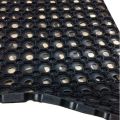 Black Rubber Hollow Door Mat 45 X 75CM. 