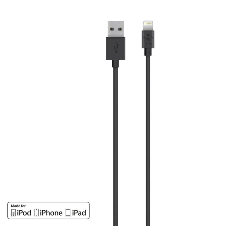 Belkin%20F8J023bt04-BLK%20%20Apple%20Certified%20Mixit%20Lightning%20To%20USB%20Cable,%204%20Feet%20-%20Image%203