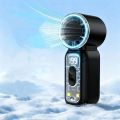 Portable Rechargeable Mini Handheld Fan Powerful Wind Ultra-Quiet Small Electric Fan Digital Display Personal Cooling Fan Gift. 