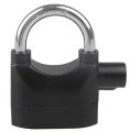 Heavy Duty Motorcycle Alarm System Rotor Disc Lock (Black) - Anti-Theft Security with 110dB Alarm | Padlock for Door/Motor/Bike/Car. 