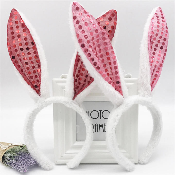 Cosplay%20Bunny%20Ear%20Headband%20Comfortable%20Props%20Adjustable%20Plush%20Hairband%20Soft%20Colorful%20Sequins%20Bunny%20hairband%20for%20Easter%20Celebrations%20Cosplay%20Events%20Costume%20Parties%20Bunny-Themed%20Events%20Hair%20Accessories%20-%20Image%204