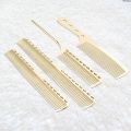 NEW Yikaohuang4PCS/Pack Metal Comb Set Barber Comb Stainless Steel Blending Comb Fine Styling Cutting Comb Flat Top Clipper Comb Fifty percent discount. 