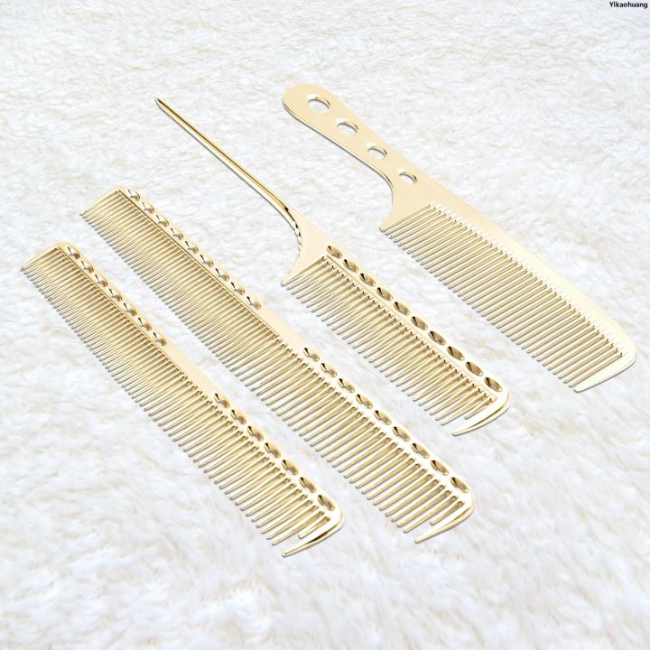 NEW%20Yikaohuang4PCS/Pack%20Metal%20Comb%20Set%20Barber%20Comb%20Stainless%20Steel%20Blending%20Comb%20Fine%20Styling%20Cutting%20Comb%20Flat%20Top%20Clipper%20Comb%20Fifty%20percent%20discount%20-%20Image%204