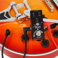 Guitar Effector Electric Guitar Heavy Overload Effector Professional Single Block Small Effector Brushed Black. 