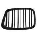 FORIDE 2X Glossy Black Front Hood Kidney Grille Grill Dual Line for E39 5-Series 525 528 1995-2004 51137005837 51137005838. 