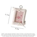 Cute Pillow Shaped Card Holder Soft with Keychain 3inch Photocard Holder Photo Card Case. 
