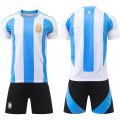2425 Copa America Argentina Home Jersey No. 10 Messi 11 Di Maria 22 Lautaro Football Jersey Set. 