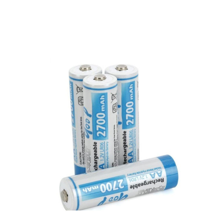 2 Pair Goop 1.2V AA Rechargeable Battery - Double Battery