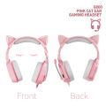 Plextone G800 II Gaming Headset With Mic, Extra Bass Lightweight Gear w/ Rotating Mic Headset. 