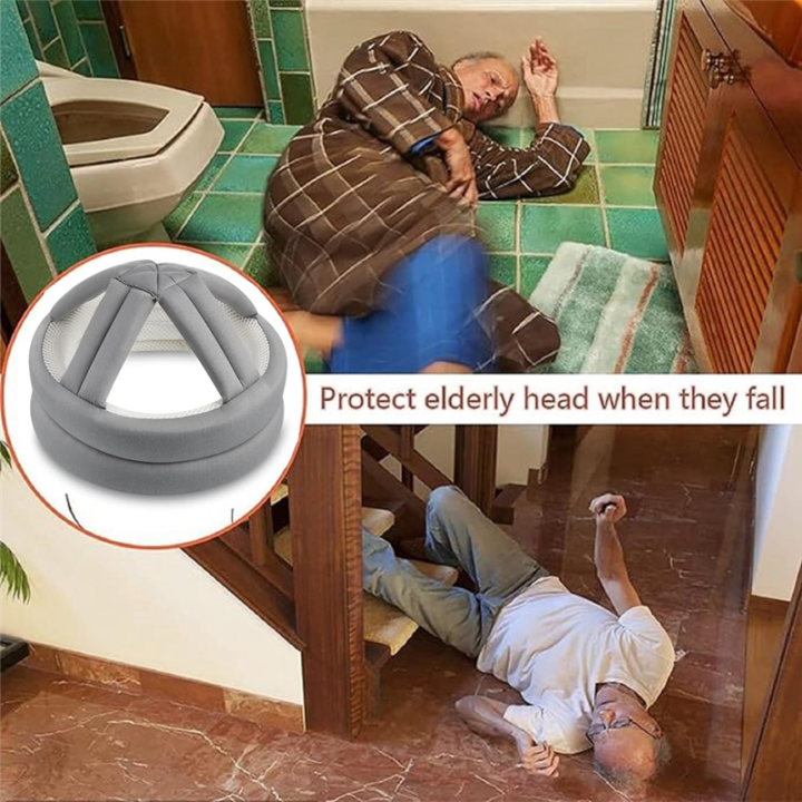 JAERBEE%20Elderly%20Protective%20Helmet,%20Safety%20Helmet%20Adjustable%20Breathable%20Seniors%20Fall%20Prevention%20Heads%20Protection%20Cap%20Gray%20-%20Image%203