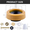 LKPCIGCXM 2X Toilet Wax Ring Kit for Floor Toilets New Install or -Seat Include Closet Bolts,Bolt Caps,Flange and Washers. 