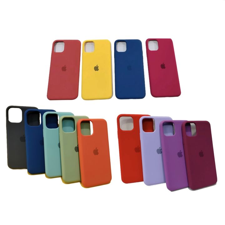 Apple iPhone 11 Pro Max (Large Size 15.8cm) Liquid Silicone Soft Cover Case With Microfiber Inside