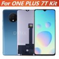 totoro One P crystal screen, OnePlus 7T TFT screen LCD monitor assembly for touch Luxury screen digital LCD display, for 1+7T liquid lus 7T screen with frame. 