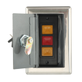 JINMY 2X Garage Door Opener, Electric Door Roll Switch Lock Box, Mounted Concealed Button Switch A. 