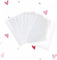 Sheet Protectors 11 Hole Loose Leaf A4 size 20 Sheets Pack. 