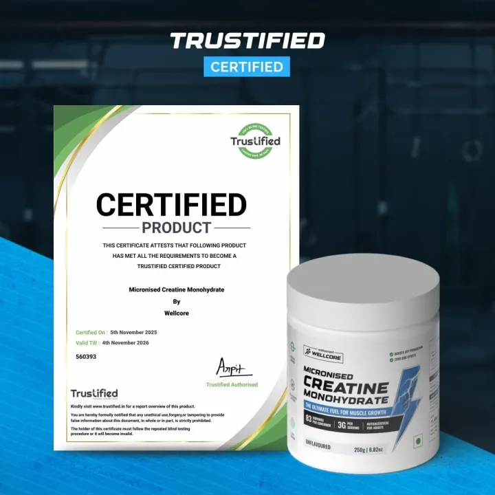 Wellcore%20Pure%20Micronised%20Creatine%20Monohydrate%20Powder%20250g%2083%20Servings%20Unflavored%20Rapid%20Absorption%20%7C%20Enhanced%20Muscle%20Strength%20&%20Power%20%7C%20Fast%20Recovery%20%7C%20Increased%20Muscle%20Mass%20-%20Image%203