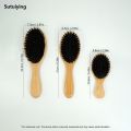 Sutuiying Natural Bamboo Comb Boar Bristle Hair Brush Portable Wooden Air 2025 New Cushion Comb Scalp Detangler Haircomb Salon Styling Hair Tools. 
