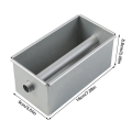 JINMY 2X Long Cake Baking Pan Non-Stick Flowing Heart Cake Mold Square Bread Loaf Pan with Center Tube Cake Tools. 