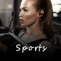 Uonevic Sports Headphones UPX7 Anti-Dental Bass Iine aue mach Culars Wireless Headphones Fashion RI Sweat Standing 8 Wireless Blue Headphones with Microphone. 