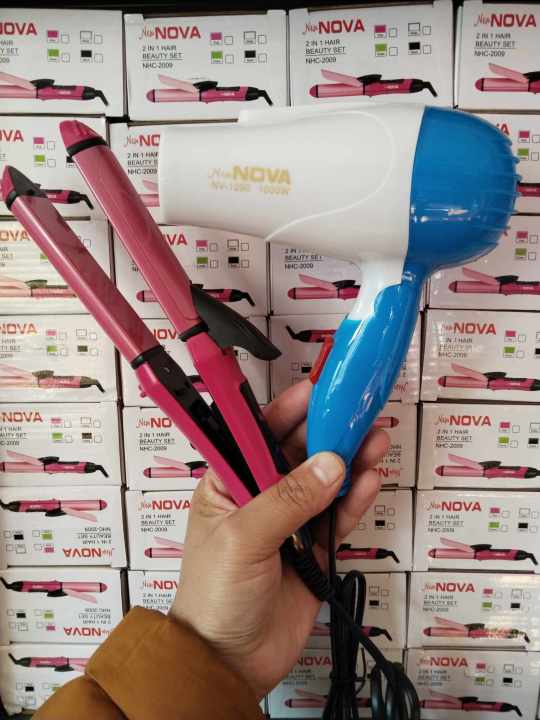 Hair dryer and straightener combo best sale