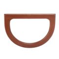 OYPFXMI 20PCS D-Shaped Wooden Purse Handles, Wood Replacement Handles for DIY Bag Purse Handbags Clutch Making (Brown). 