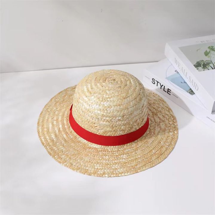 Anime%20Luffy%20Straw%20Hat%20One%20Piece%20Cosplay%20Sun%20Protection%20Hat%20Parent-child%20Summer%20Sun%20Straw%20Beach%20Hat%20For%20Men%20Women%20-%20Image%205