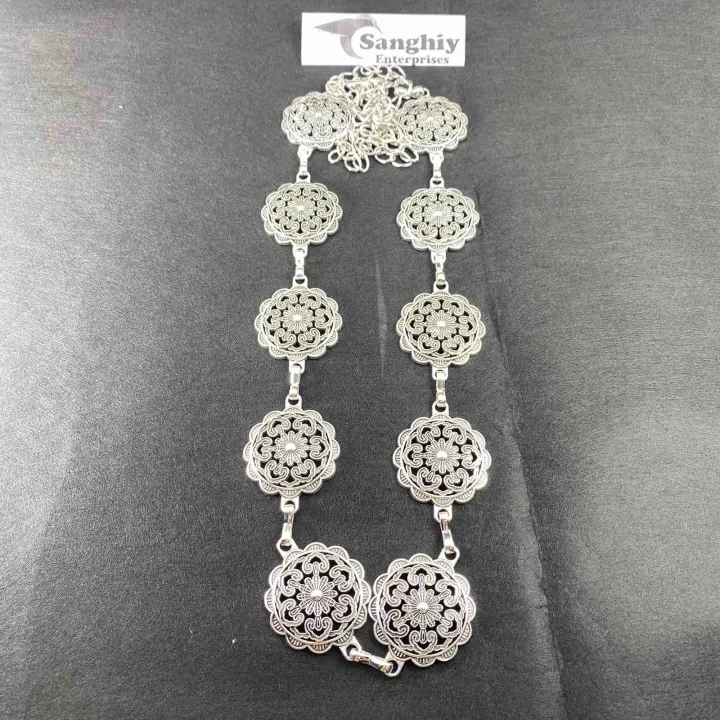 Women%20Western%20Chain%20Belt%20Concho%20Chain%20Adjustable%20Turquoise%20Metal%20Boho%20Waist%20Chain%20for%20Jeans%20or%20Dresses%20-%20Image%209