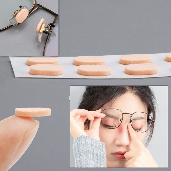 Nose Pads Soft Foam Adhesive Eyeglass Nose Pads Stick On Eyeglasses Anti-Slip Pad Eyewear Accessories Protect Nose