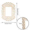 Sptrry18 PCS Unfinished Blank Wooden Mini Picture Frames with Lanyard for Kids DIY Painting Display Photo Hanging Decoration. 